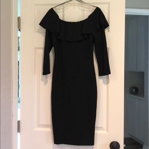 Zara Ruffled Off Shoulder Longsleeves